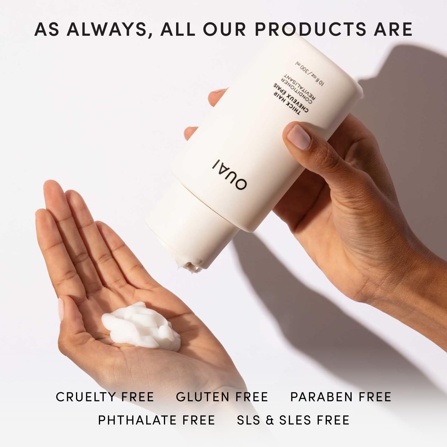 OUAI Thick Hair Conditioner Refill - Moisturizing Conditioner for Dry, Frizzy Hair - Keratin, Marshmallow Root, Shea Butter and Avocado Oil - Paraben, Phthalate & Sulfate Free (32 Oz) OUAIBuy Supplements Australia