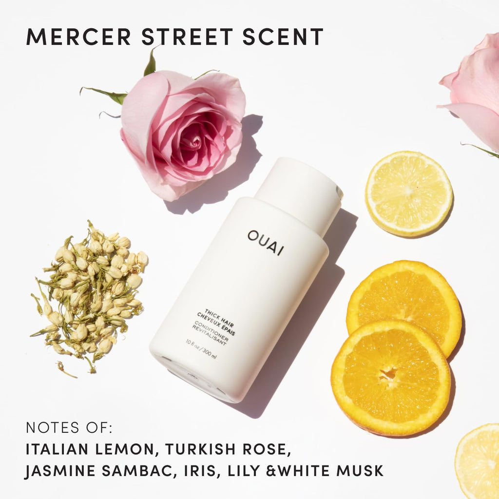 OUAI Thick Hair Conditioner Travel Size - Moisturizing Conditioner for Dry, Frizzy Hair - Keratin, Marshmallow Root, Shea Butter and Avocado Oil - Paraben, Phthalate and Sulfate Free (3 Oz) OUAIBuy Supplements Australia