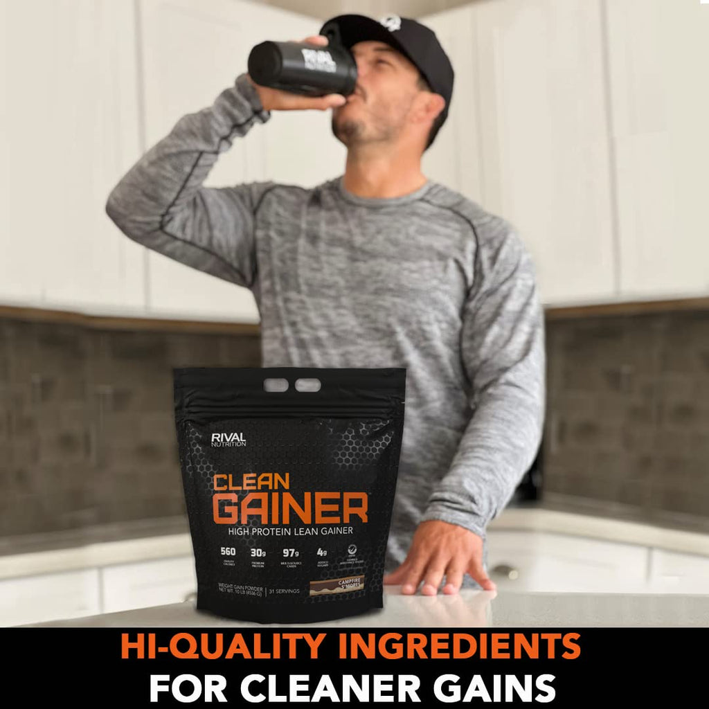 Rivalus Clean Gainer, S'Mores, 10 Pound RivalusBuy Supplements Australia