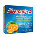 Aderogripa Immune Support Vitamins C, A & D | Liquid Supplement | 10 Natural Orange Flavor Ampoules | Boost Your Immune System ADEROGRIP-A