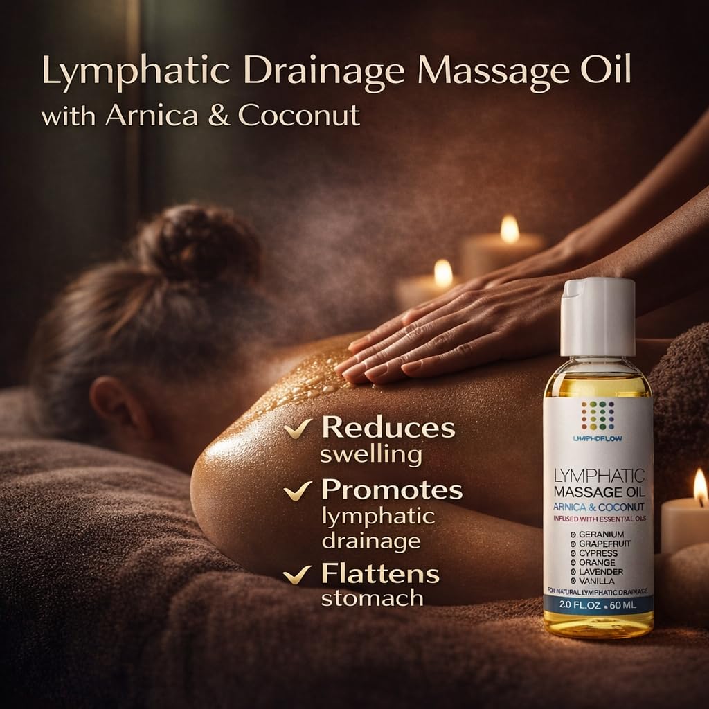 Bruizex Lymphatic Drainage Massage Oil: Arnica and Coconut Oil for Manual Lymph Drainage & Post Surgery Recovery for Liposuction, 360 Lipo, BBL,Tummy Tuck, Lymphedema, Lipedema, Lipo Foam- 2.0 oz Bruizex buy supplements Au