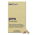 her own PMS, Supports PMS Symptoms, Promotes Positive Mood, Natural Hormone Balance, Helps Relieve Cramping, Hot Flashes Menopause Relief, Gluten and Soy Free, Vegan, 30 Capsules, 30 Servings her ownBuy Supplements Australia
