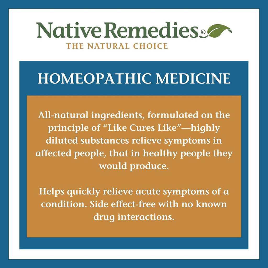 Native Remedies TremorSoothe - Natural Homeopathic Formula to Temporarily Control Shakes, Tremors, Muscle Spasms and Twitches -180 Tablets Native RemediesBuy Supplements Australia