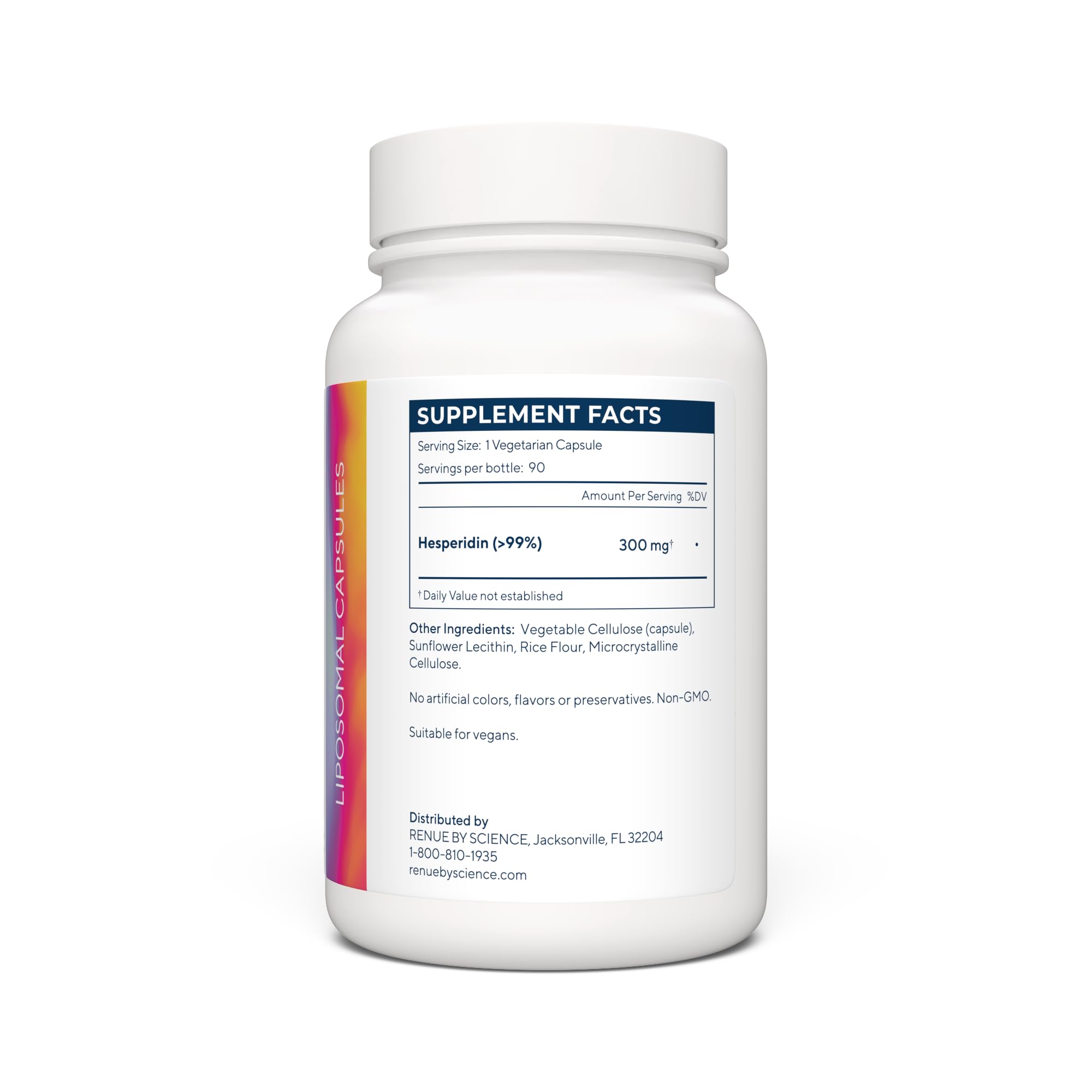 Renue By Science Hesperidin | Liposomal Hesperidin Supplements | 90 High Strength Capsules - 300mg per Serving | Non-GMO | Made in The USA & Third-Party Tested Renue By ScienceBuy Supplements Australia