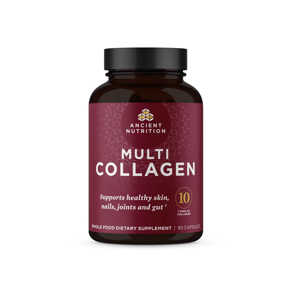 Ancient Nutrition Collagen Peptides Pills, Hydrolyzed Multi Collagen Supplement, Types I, II, II, V & X, Supports Healthy Skin and Nails, Gut Health and Joints, 90 Capsules Ancient Nutrition buy supplements Au
