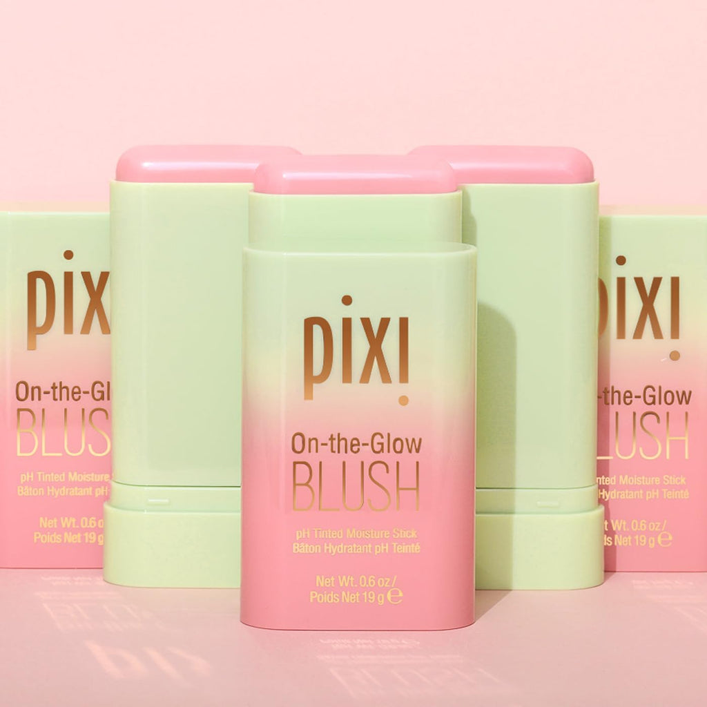 Pixi On-the-Glow Blush Stick in CheekTone, pH Reactive Hydrating Tinted Moisture Stick for Cheeks and Lips with Ginseng, Aloe Vera and Fruit Extracts, Twist-Up Design, Paraben-Free, 19g / 0.6 oz PixiBuy Supplements Australia