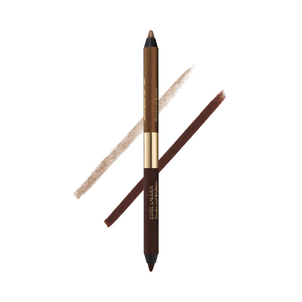 Estée Lauder Smoke and Brighten Long-Lasting Waterproof Kajal Eyeliner Pencil Duo, 0.03 Ounce, Dark Chocoloate/Rich Bronze Estée LauderBuy Supplements Australia