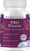 Body Kitchen Pro-Elastin, 1000 mg Elastin Supplement, Help Reduce Signs of Aging, Improved Skin Health, Firmness & Elasticity, Fewer Wrinkles, Veggie Caps, (Pack of 1) Body Kitchen buy supplements Au