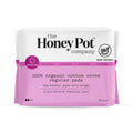 The Honey Pot Company - Non-Herbal Regular Flow Pads with Wings - Organic Pads for Women