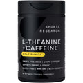 Sports Research L-Theanine Supplement with Caffeine & Coconut MCT Oil - Focused Energy, Alertness & Relaxation Without Drowsiness - 200mg L Theanine, 100mg Organic Caffeine - 60 Liquid Softgels Sports ResearchBuy Supplements Australia