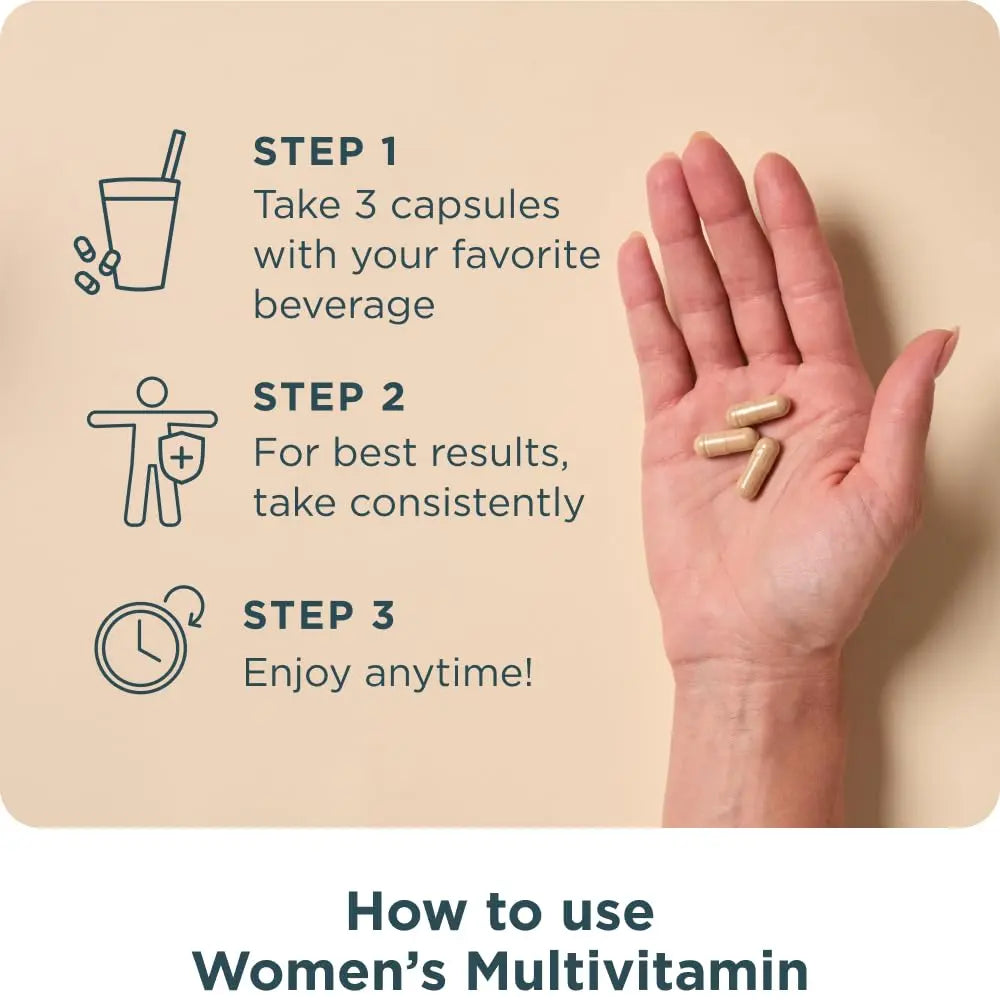 Ancient Nutrition Multivitamin for Women, Multi Women's, Methylated Vitamin D, C, B12, Zinc, Magnesium Ancient NutritionBuy Supplements Australia