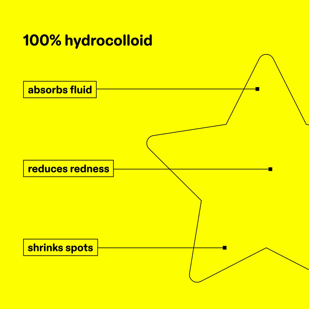 Starface Hydro-Star Pimple Patches + Big Yellow Compact, Clinically Proven Spot Shrinking in 6 Hours, Absorb Fluid and Reduce Redness, Hydrocolloid, Vegan and Cruelty-Free Skincare (32 Count) Starface WorldBuy Supplements Australia