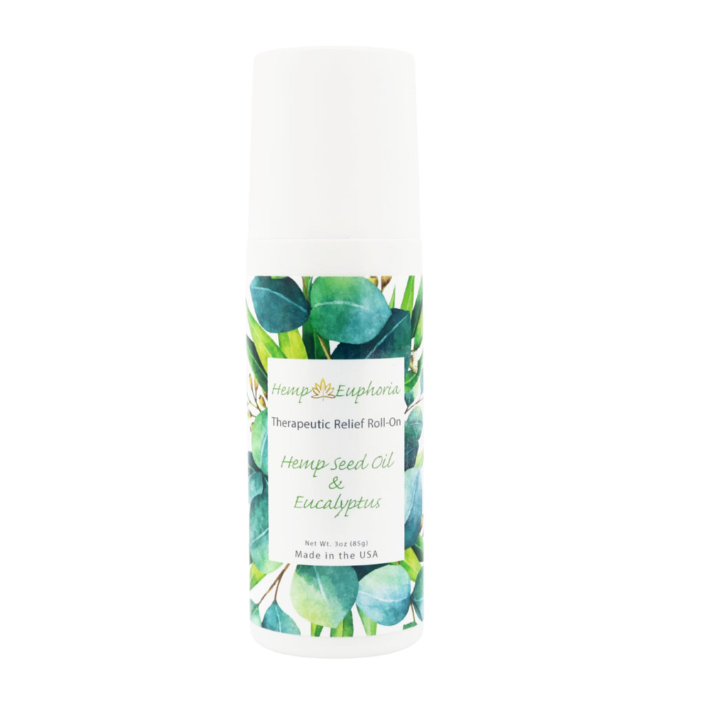 Hemp Seed Oil and Eucalyptus Joint & Muscle Discomfort Relief Roll-On Gel | USDA Certified Organic Hemp Seed Oil, Helps Relieve Sore or Tight Muscles Hemp EuphoriaBuy Supplements Australia