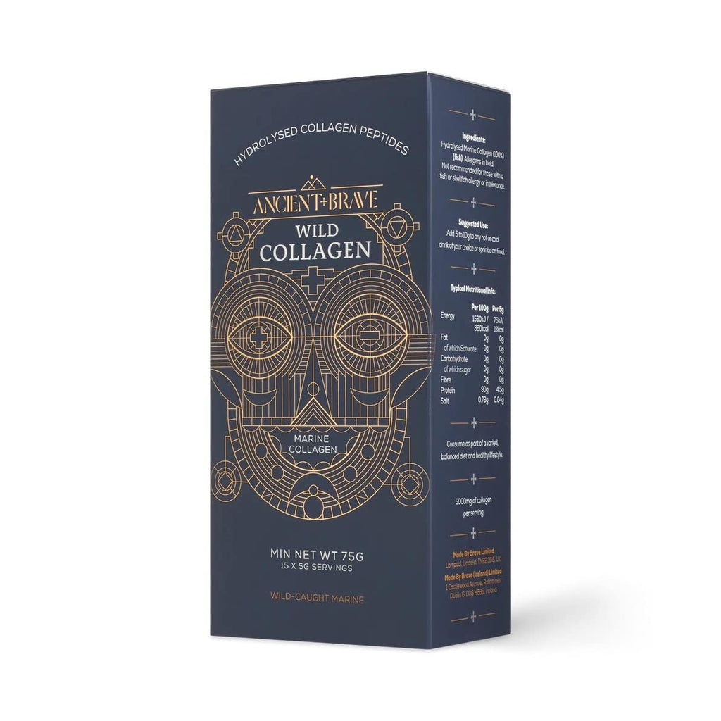 Ancient + Brave Wild Collagen Sachets 15 x 5g - Wild Caught Marine Collagen Powder Ancient + BraveBuy Supplements Australia