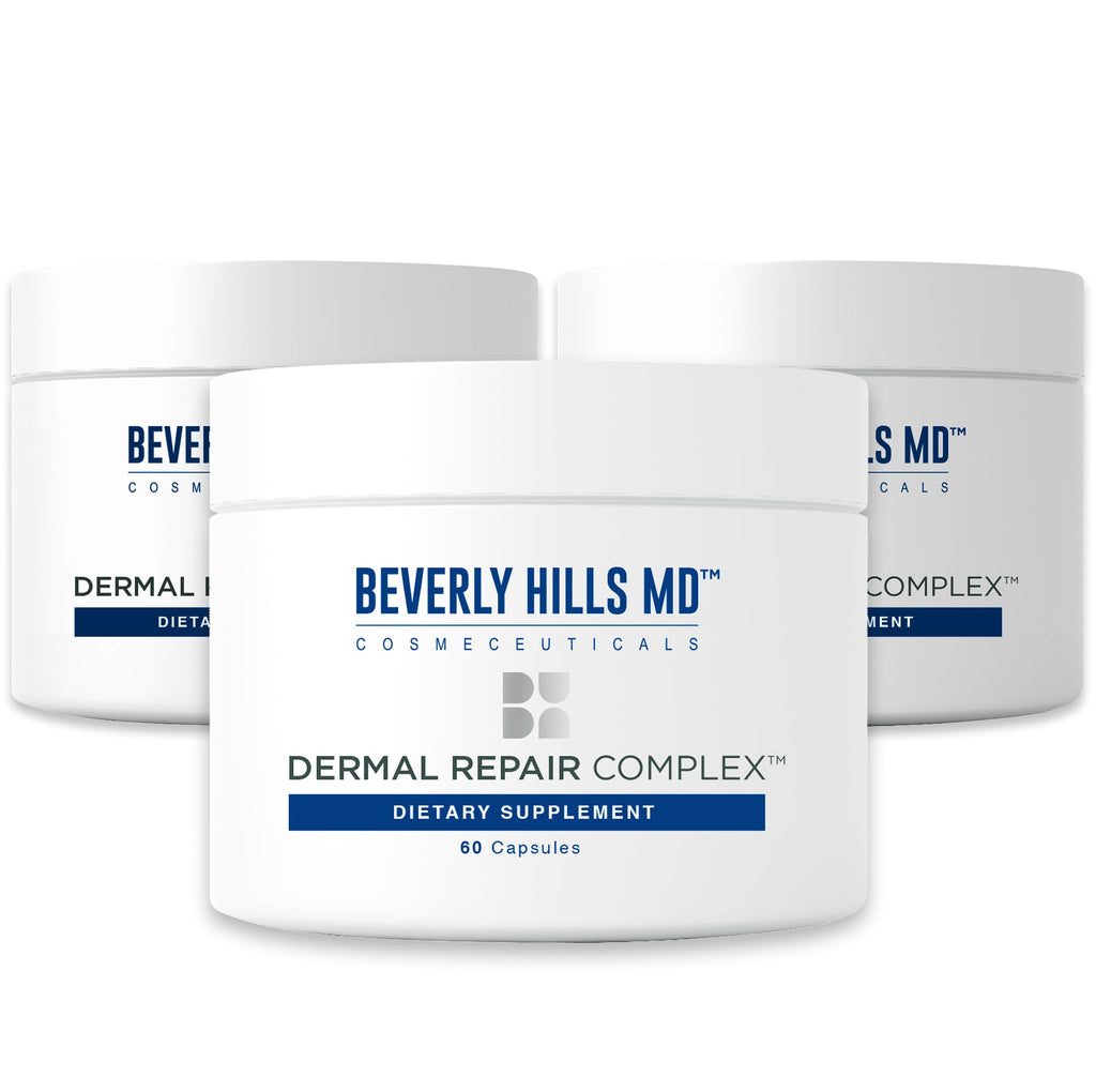 Beverly Hills MD Dermal Repair Anti-Aging Supplement - Hyaluronic Acid, Collagen, Vitamins for Smooth, Plump Skin (3) Beverly Hills MDBuy Supplements Australia