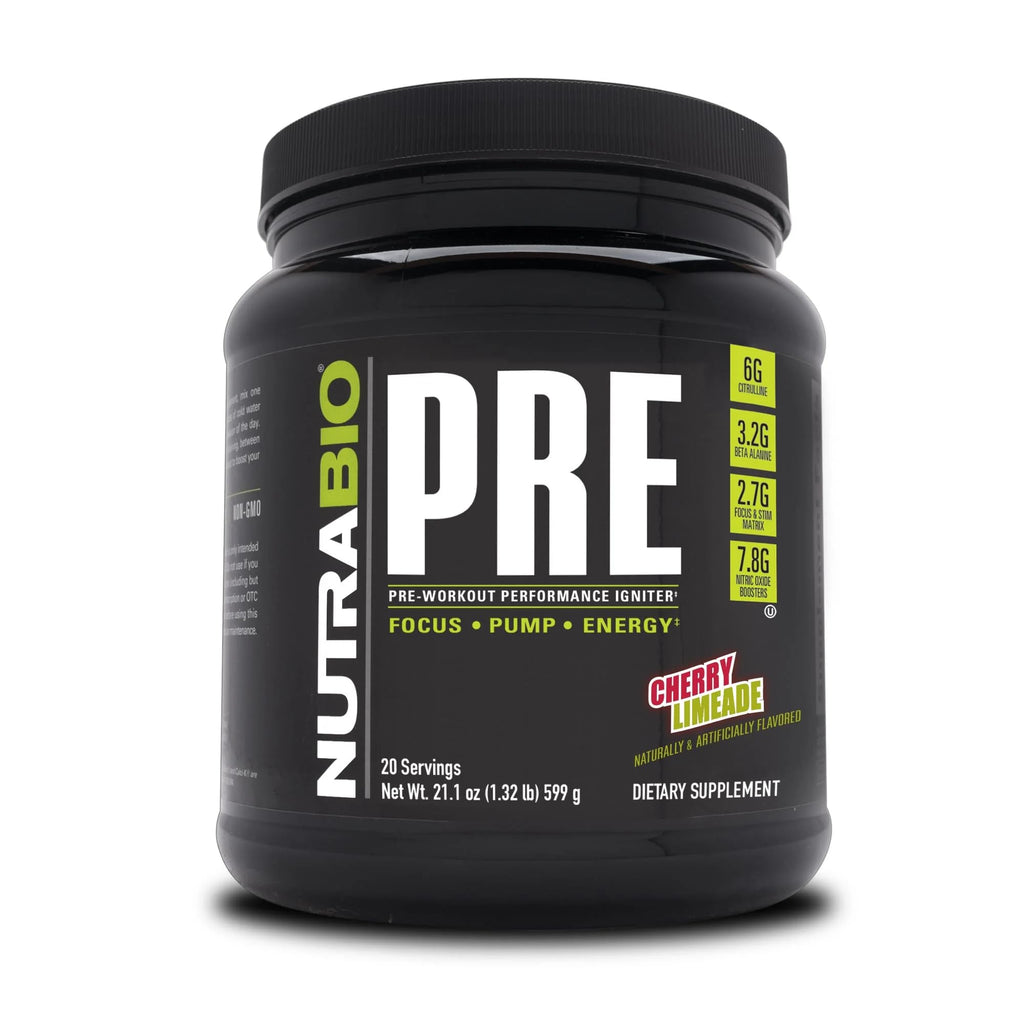 NutraBio PRE Workout V5 - (Cherry Limeade)