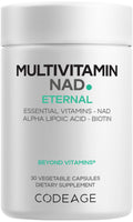 Codeage Multivitamin NAD Supplement - NAD+ Energy & Healthy Aging Support - Vitamin D3 K2, P5P, Methylated B12, Alpha Lipoic Acid, Folate, Riboflavin, Biotin, B Complex Pills - Non-GMO - 30 Capsules CodeageBuy Supplements Australia