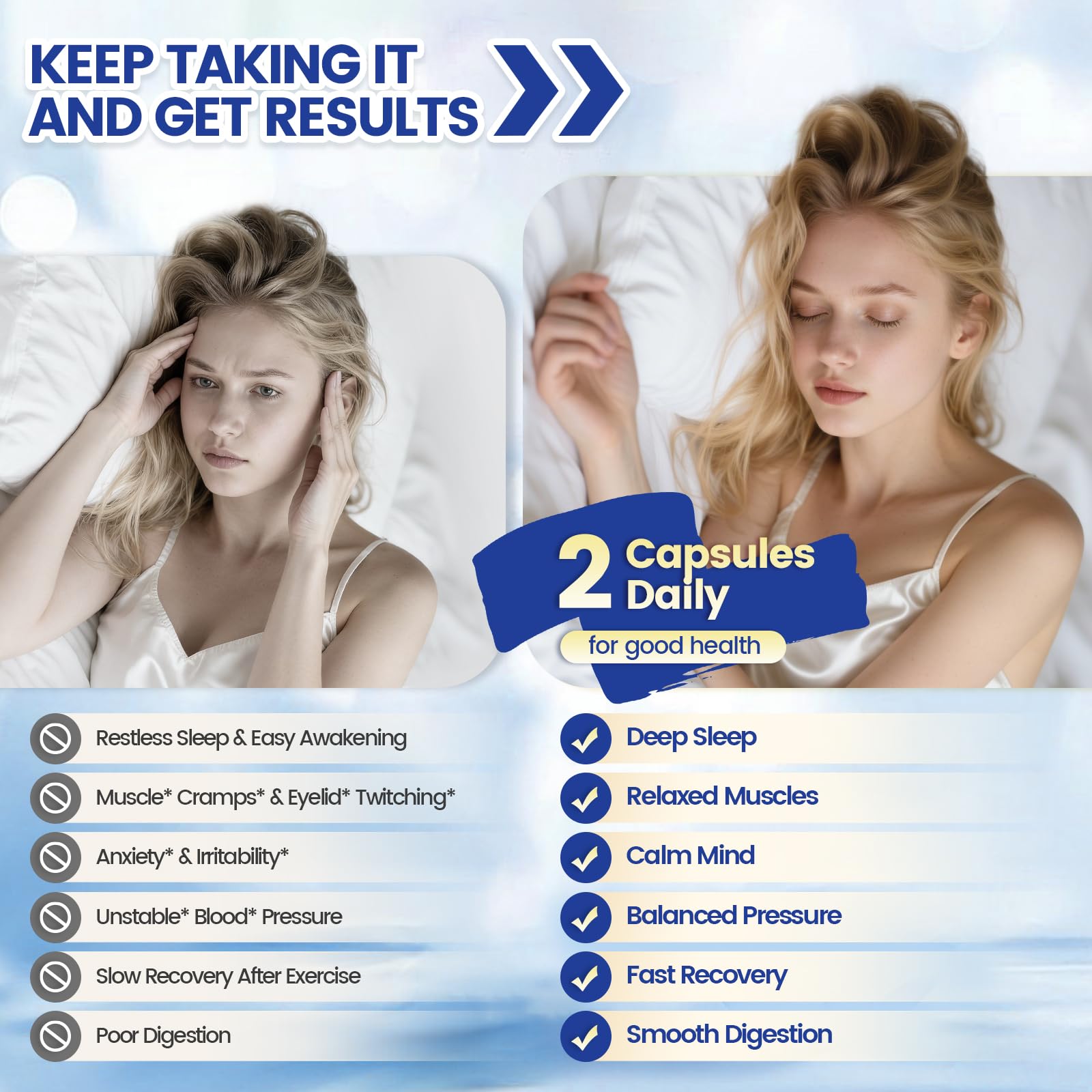 1000mg Magnesium Complex Capsules, 8-in-1 Magnesium Glycinate, Citrate, Malate, Taurate, Oxide, Carbonate, Aspartate, Orotate - 240 Capsules