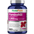 NusaPure Forskohlii 4:1 Extract, 525 mg Equivalent to 21,00 mgper Veggie Caps - 180 Capsules (Non-GMO, Vegan & Gluten Free) NusaPureBuy Supplements Australia