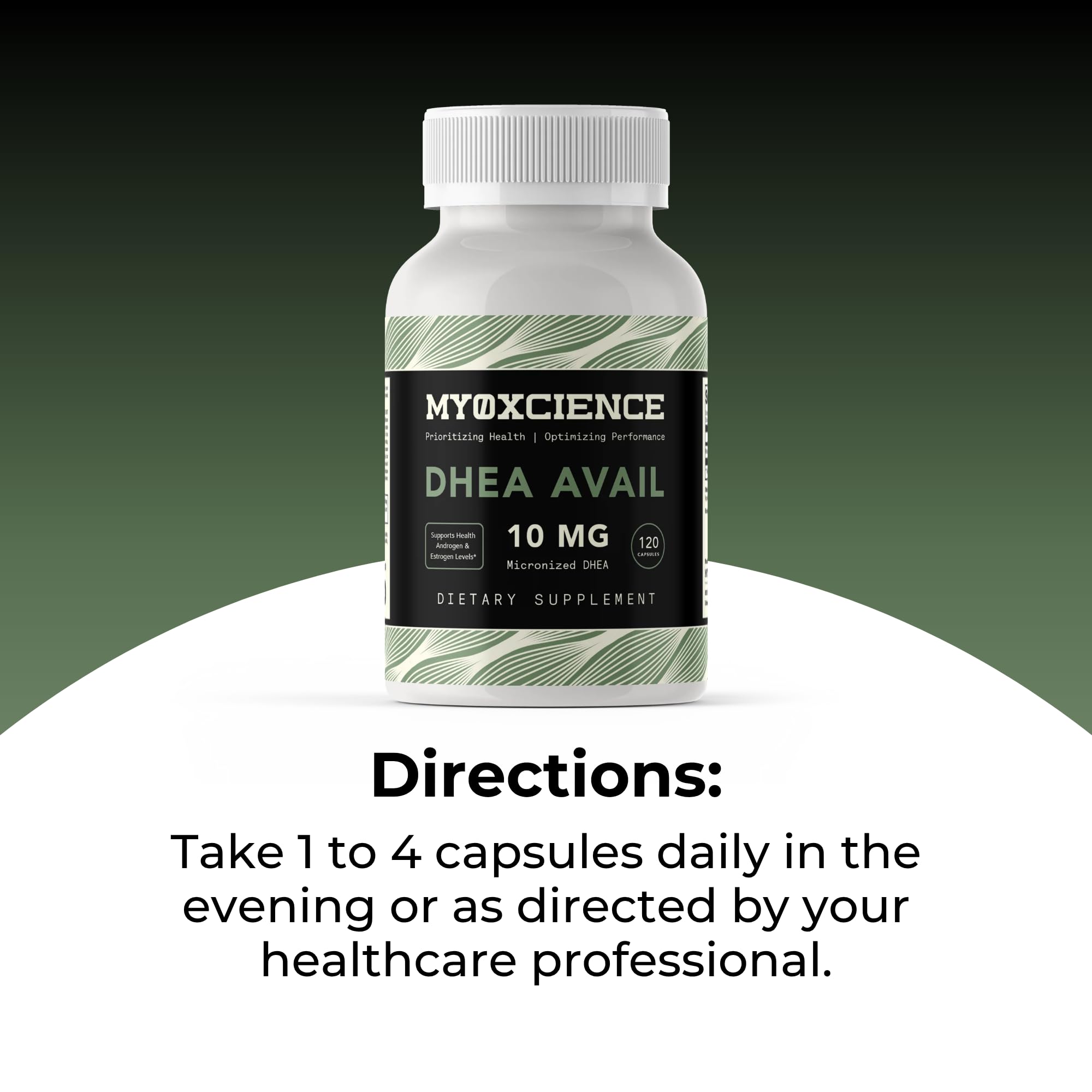 MYOXCIENCE DHEA Avail | Absorption Enhanced DHEA | 10mg, 120 Servings MYOXCIENCE buy supplements Au