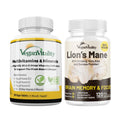 Vegan Vitality Lion's Mane x General Health Combo Bundle - 6 Months Lion's Mane and Multivitamins Vegan VitalityBuy Supplements Australia