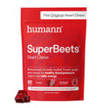 Humann SuperBeets Heart Chews, Beet Root Powder Support Energy Supplement, Nitric Oxide and Blood Pressure Support, Grape Seed Extract & Non-GMO