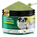 Dog Dental Powder for Teeth Cleaning Plaque & Bad Breath Off, Dental Powder for Dogs Teeth with Natural Herbal Blend & Postbiotics, Dog Teeth Cleaning Powder with Enzymes for Dogs & Cats (3.5oz) AUROSBuy Supplements Australia