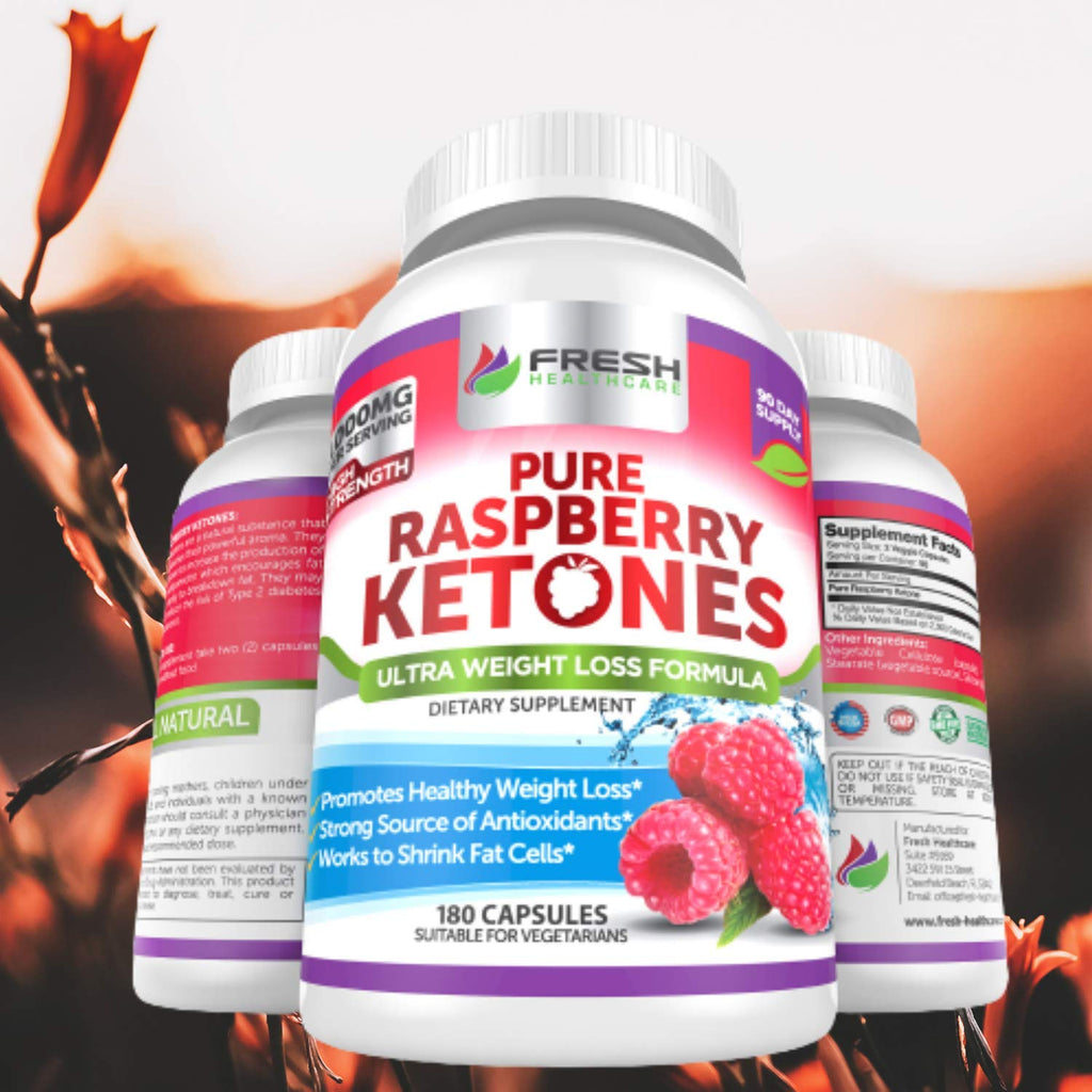 FRESH HEALTHCARE Pure 100% Raspberry Ketones Max 1000mg Per Serving - 3 Month FRESH HEALTHCAREBuy Supplements Australia