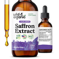 Wild & Organic Saffron Supplements 88.5 mg - Mood, Brain & Vision Support - Liquid Saffron Drops - Add to Tea - Crocus Sativus Herb Extract - Vegan, Sugar & Alcohol-Free Tincture - 2 fl oz Wild & Organic buy supplements Au