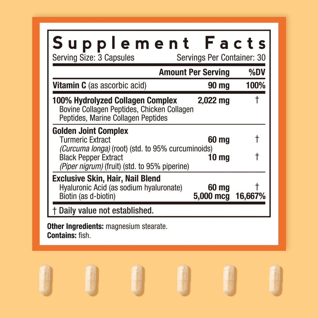 Doctor's Recipes Multi Collagen Complex with Golden Turmeric, Vitamin C, Biotin, Hyaluronic Doctor's RecipesBuy Supplements Australia