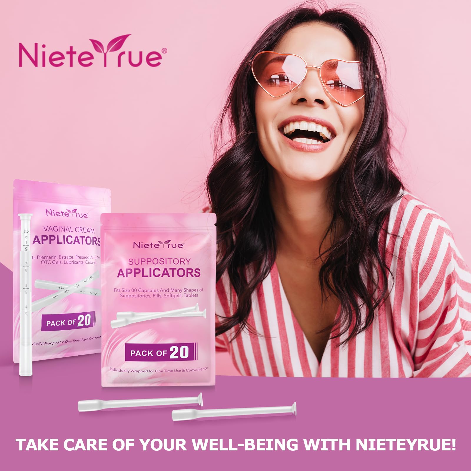 (60 Counts) Nieteyrue Suppository Applicator for Women Fit to Size 00 Cap-sules Soft Tip Auxiliary Tool NieteyrueBuy Supplements Australia