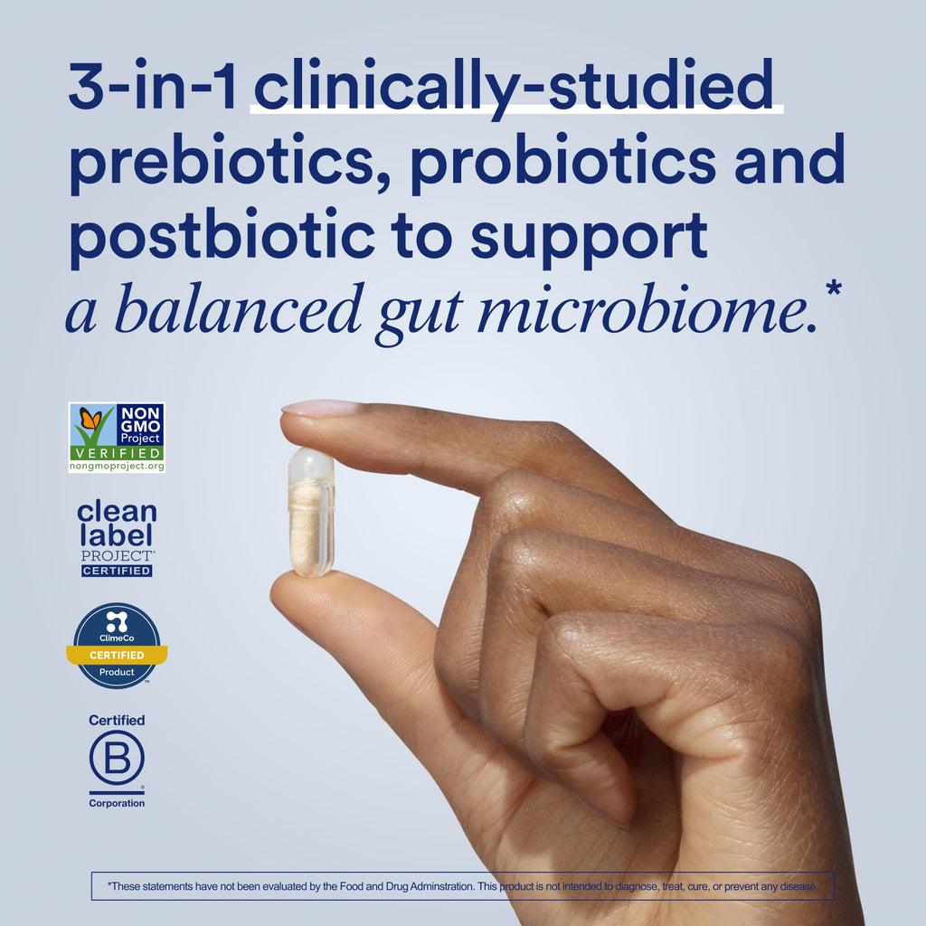 Ritual Synbiotic+ Probiotic, Prebiotic, Postbiotic, 3-in-1 Supplement for Gut Health and Digestive Support, Regularity, Bloat, Immune, Vegan Delayed-Released Daily Capsule, Women and Men, 30 Day RitualBuy Supplements Australia