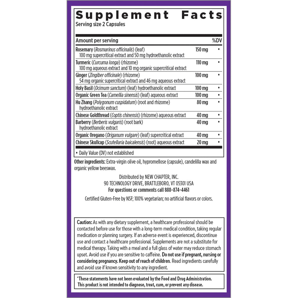 New Chapter Zyflamend™ Joint Supplement & Herbal Pain Relief – 10-in-1 Superfood Blend with Turmeric, Ginger & Green Tea - for Healthy Inflammation Response, Mobility & Flexibility, 180 Capsules New ChapterBuy Supplements Australia