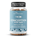 Eu Natural Conception for Her Fertility Supplements for Women - Ovulation, Hormonal Balance & Regular Cycle Support - Myo-Inositol, Folate, Folic Acid & Vitex - 60 Vegetarian Capsules Eu NaturalBuy Supplements Australia