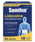 Sumifun 4% Lidocaine XL Pain Patches | Extra Large 4.72"x7.87" for Full Back & Thigh Coverage | Maximum Strength OTC Numbing | 8-Hour Medical Adhesion (X-Large, Count, 18) SumifunBuy Supplements Australia