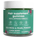 YATIME Hair Loss Gummies,Sea Moss Gummies with Vitamin C, Vitamin E, Aloe Vera, Pearl Powder Support Faster Hair Growth YATIME