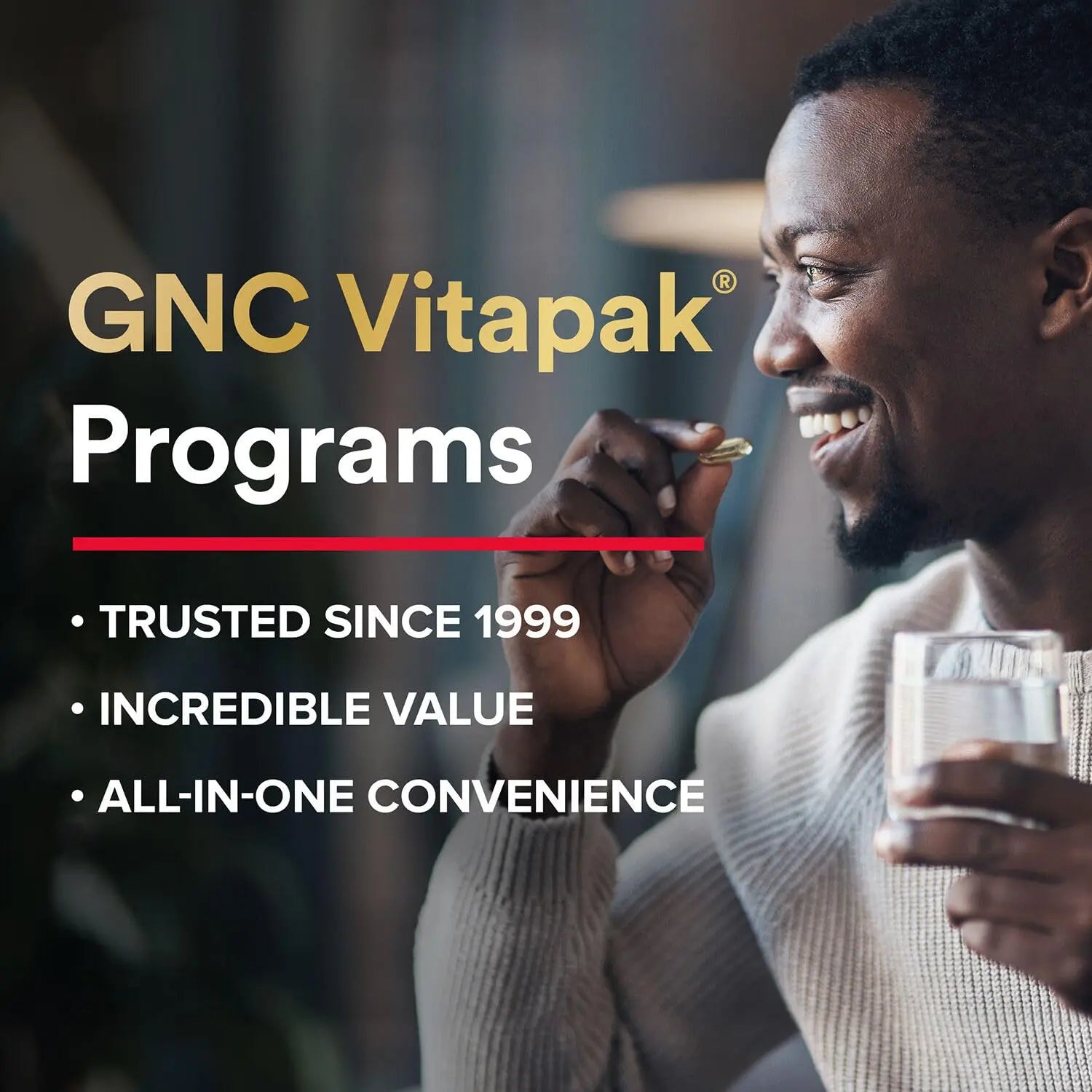 GNC Mega Men Performance and Vitality Vitapak Program, Convenient Complete Nutrition, 5 Products in 1 Packet, Circulation GNC