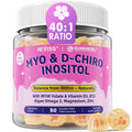 Myo-Inositol & D-Chiro Inositol, Hormone Balance for Women | Sugar Free Inositol Gummies w/Omega 3, MTHF Folate, Vitamin D3, B12, Magnesium & Zinc for Ovarian Health, Ideal 40:1 Ratio, Vegan, 60 Cts NEVISSBuy Supplements Australia