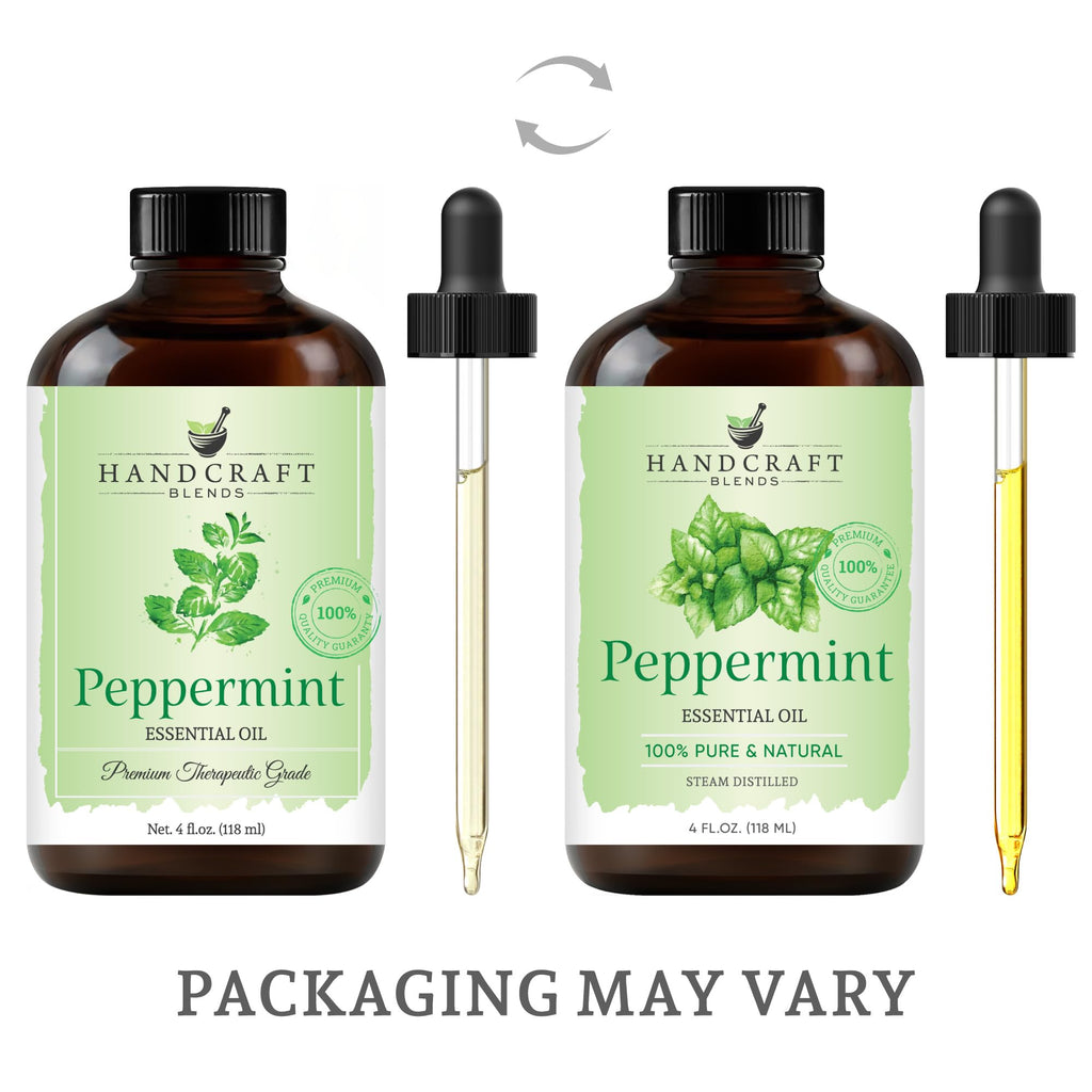 Handcraft Blends Peppermint Essential Oil - Huge 4 Fl Oz - 100% Pure and Natural - Premium Grade Handcraft BlendsBuy Supplements Australia