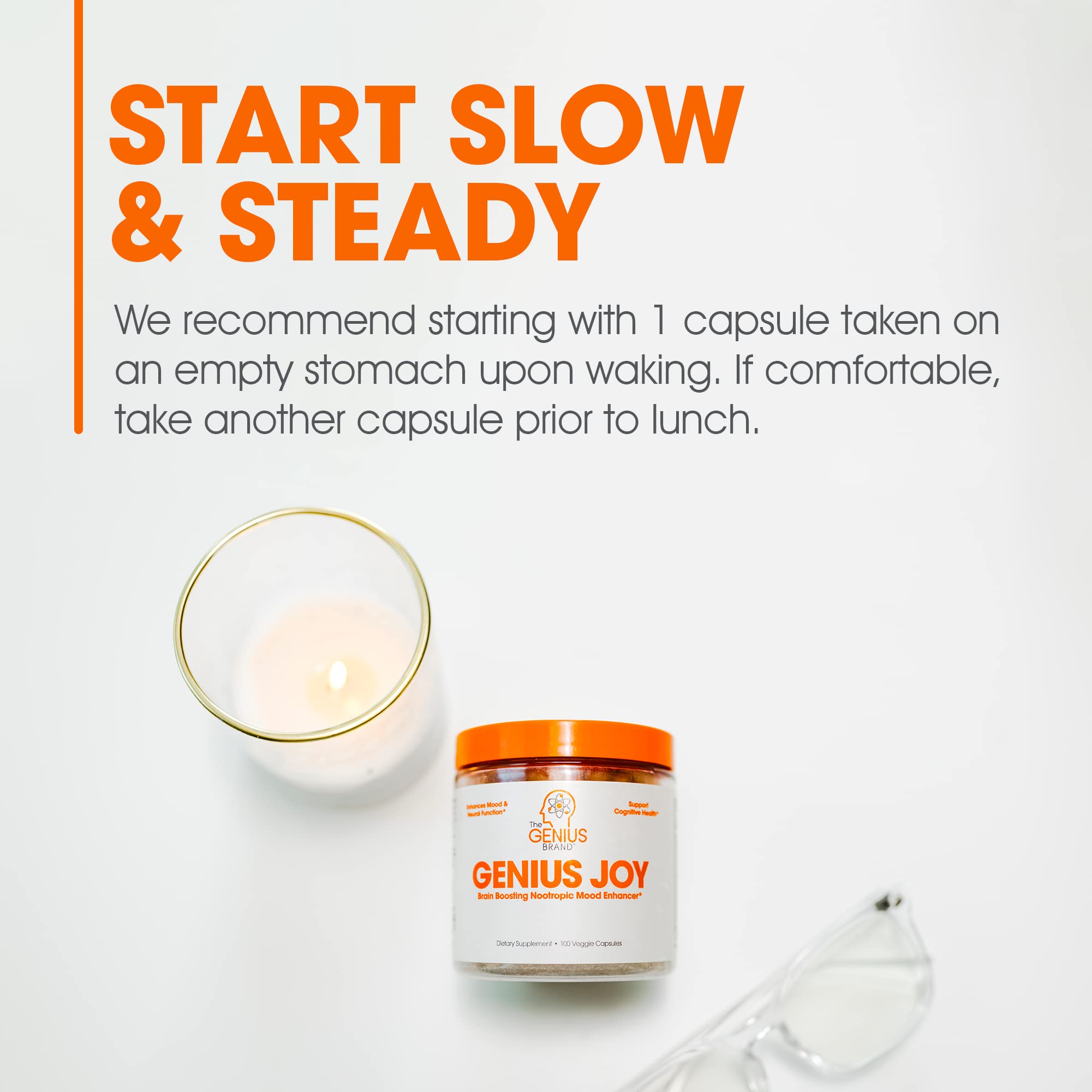 Genius Joy, Nootropic Mood Enhancer Supplement - Support Cognitive Health The Genius BrandBuy Supplements Australia
