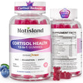 Cortisol Gummies, 12-in-1 Cortisol Reducer, with Magnesium Glycinate, Ashwagandha, L-Theanine, Phosphatidylserine, Vitamin B6 & D3, Rhodiola Rosea, for Men & Women, Sugar-Free, Vegan, NON-GMO, 60CT NATISLANDBuy Supplements Australia