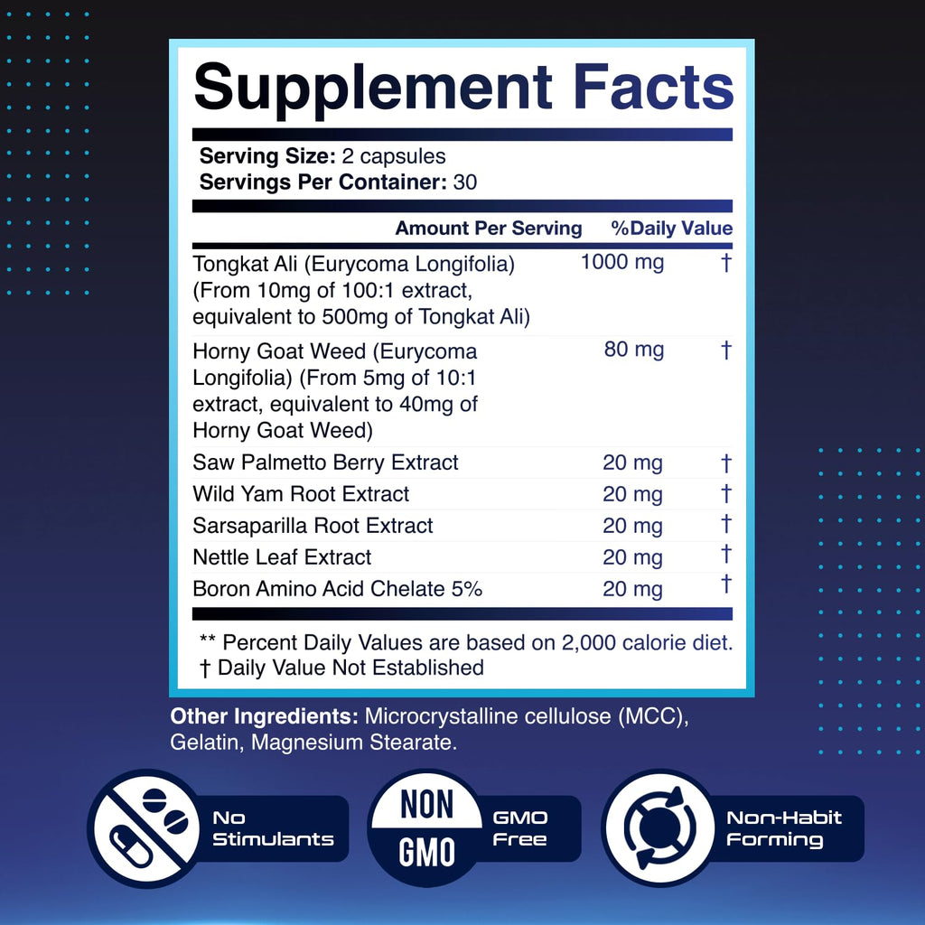 HeroUP - Natural Wellness Supplement with Plant-Based Ingredients – Non-GMO, Stimulant-Free | Made in the USA, GMP-Certified | 60 Capsules, 6 Month Suppy Nature’s NutriWaveBuy Supplements Australia