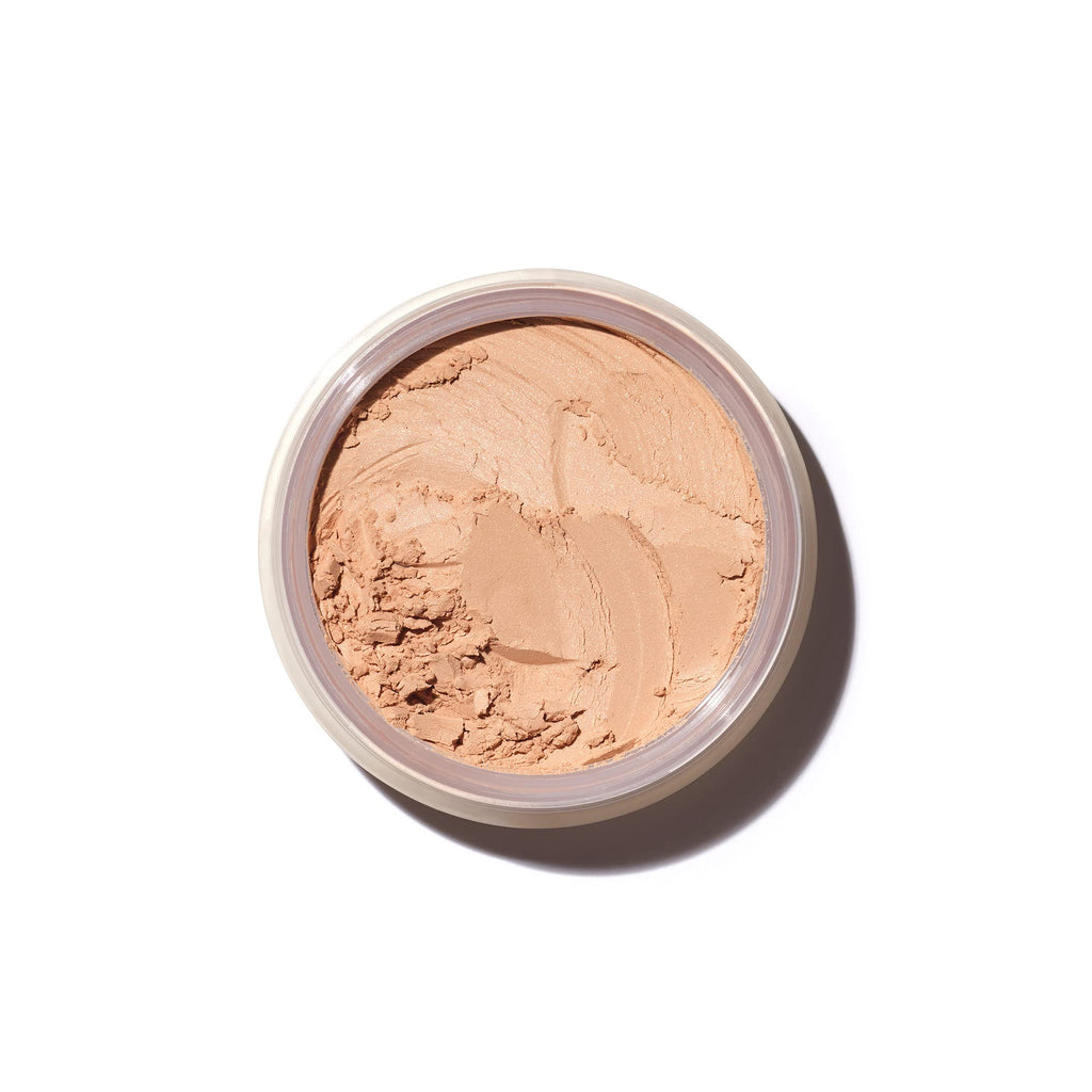 Saie Face Powder Duo, Medium - The Fluffy Brush, Soft, Multi-Use Targeted Powder Brush With Tapered Tip & Airset Radiant Loose Setting Powder, Translucent Medium (0.14 oz) - Vegan, Cruelty-Fee SaieBuy Supplements Australia