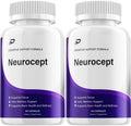 Neurocept Supplement Capsules – All Natural Maximum Strength Formula, Focus & Memory Support (2 Pack – 120 Capsules) IndeloBuy Supplements Australia