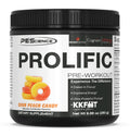 PEScience Prolific Pre Workout Powder, Sour Peach Candy, 40 Scoop, Energy Supplement 