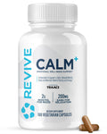 Revive MD Calm, Emotional Well-Being Support Supplement - Stress Management for Men & Women - Mood Enhancement Supplement Promotes Relaxation with L-Theanine, GABA & 5-HTP (180 Capsules, 30 Servings) ReviveBuy Supplements Australia