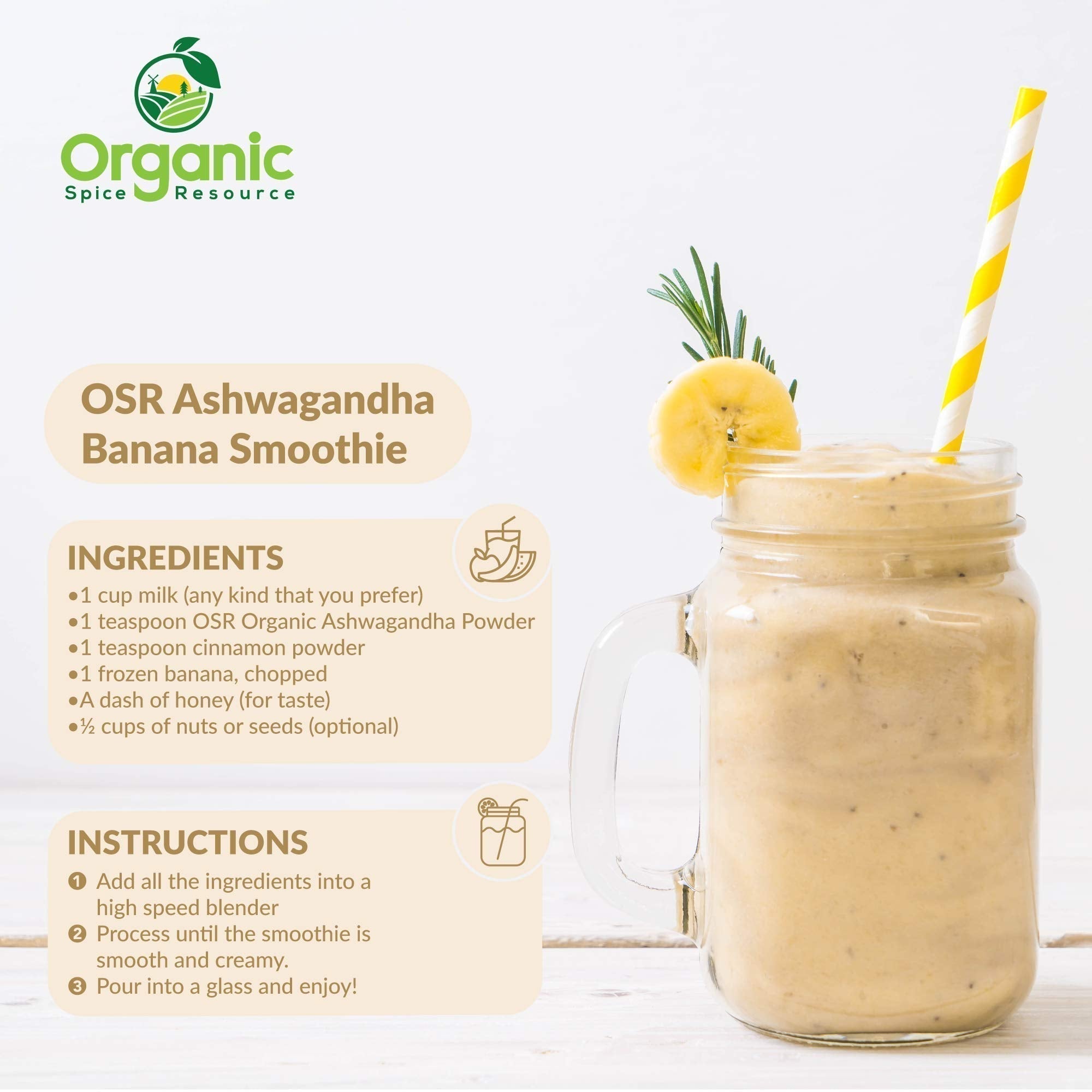 Organic Ashwagandha Root Powder - 1.10 lbs (17.64 oz) | Resealable Kraft Bag,Non-GMO, Indian Ginseng, Withania Somnifera -100% Raw from India, by SHOPOSR Organic Spice ResourceBuy Supplements Australia
