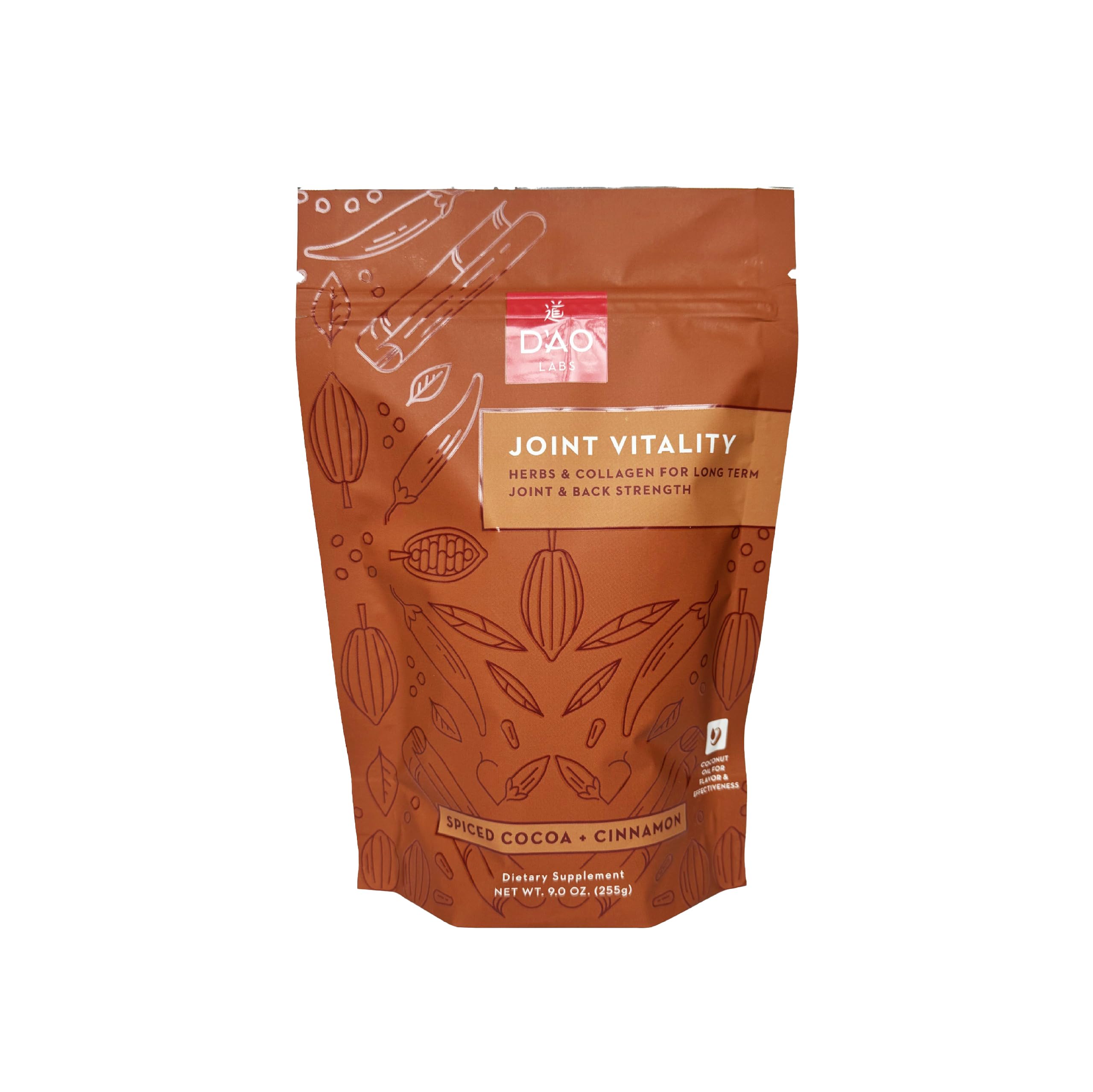 D'AO Labs Joint Vitality Powder - Joint Support - Du Huo Ji Shen Tang Traditional Chinese Herbal - Increased Mobility & Flexibility - Spiced Cocoa & Cinnamon Flavor - 15 Servings DAO LabsBuy Supplements Australia