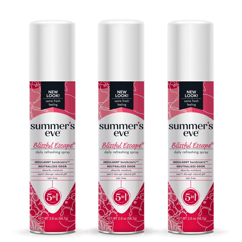 Summer's Eve Blissful Escape Daily Refreshing Feminine Spray, 2 oz, 3 Pack Summer's EveBuy Supplements Australia