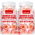 Ceecisee Vitamin Gummies for 50+ Women: Organic Vegan Multivitamin with Iron Omega3 B12 D3 Biotin Zinc Ashwagandha for Hair Skin Health Energy Immune Suppor Ceecisee